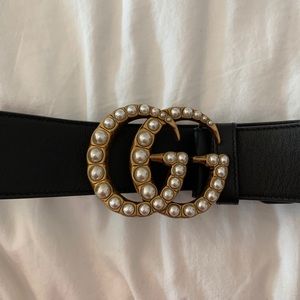 Gucci Marmont Pearl belt